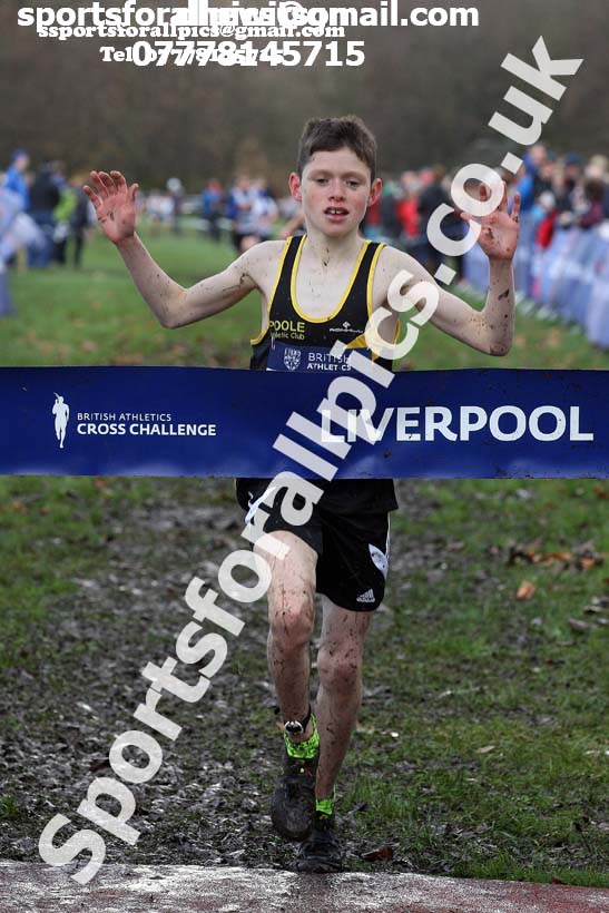 Boys under-13s 2017 British Athletics Liverpool Cross Challenge, Sefton Park, Liverpool. Photo:  David T. Hewitson/Sports for All Pics
